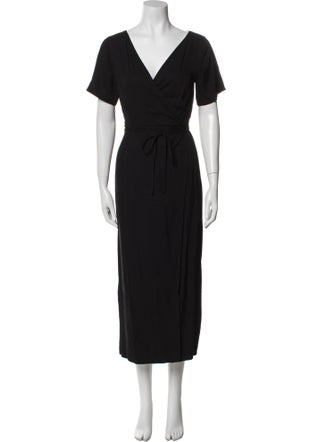 Jil Sander V-Neck Long Dress