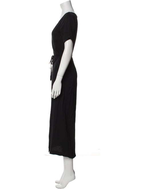 Jil Sander V-Neck Long Dress