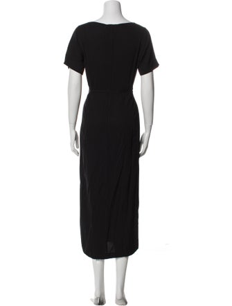 Jil Sander V-Neck Long Dress