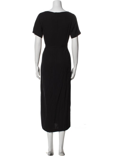 Jil Sander V-Neck Long Dress