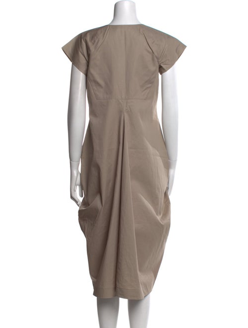 Jil Sander V-Neck Midi Length Dress