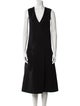 Jil Sander Virgin Wool Midi Length Dress