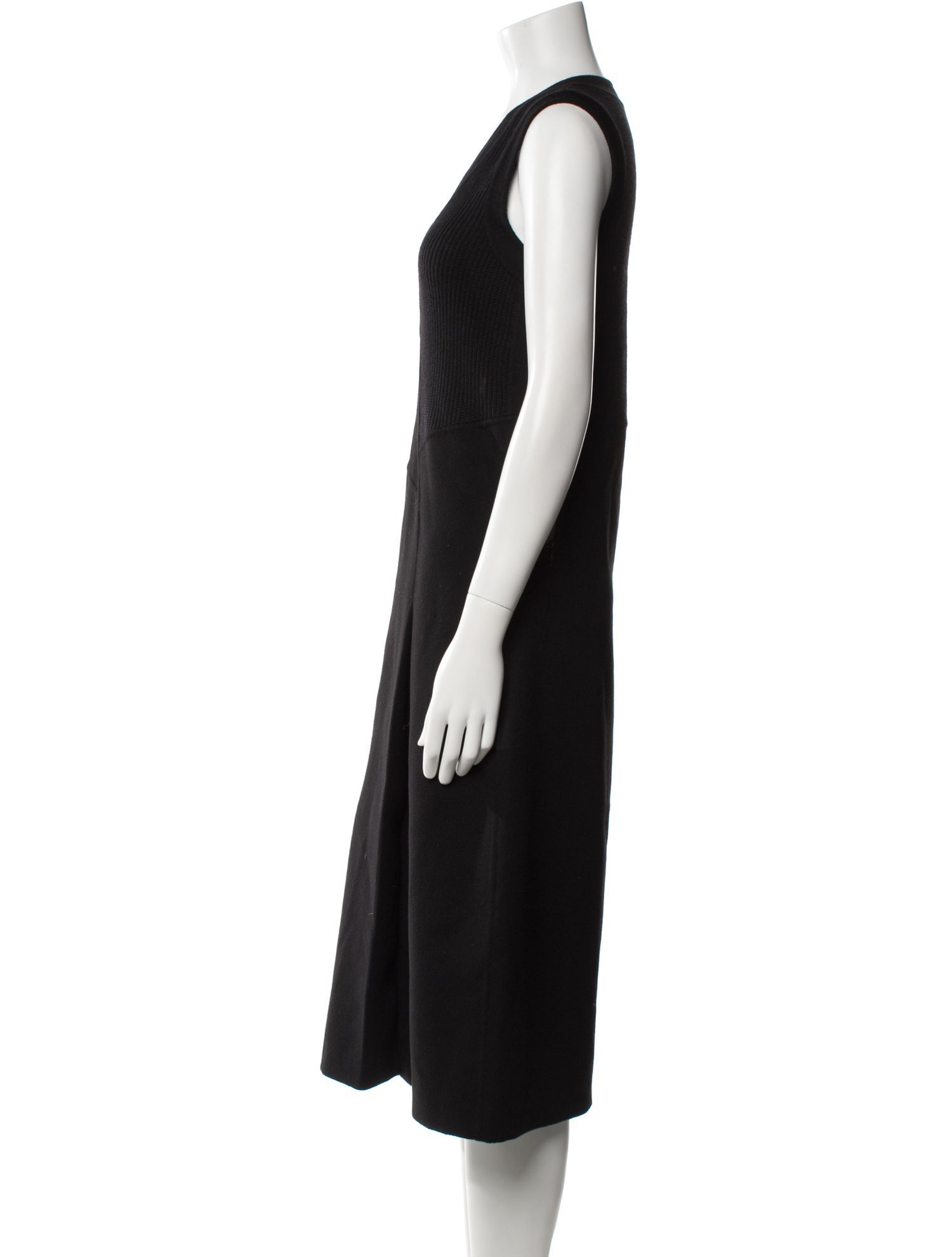 Jil Sander Virgin Wool Midi Length Dress