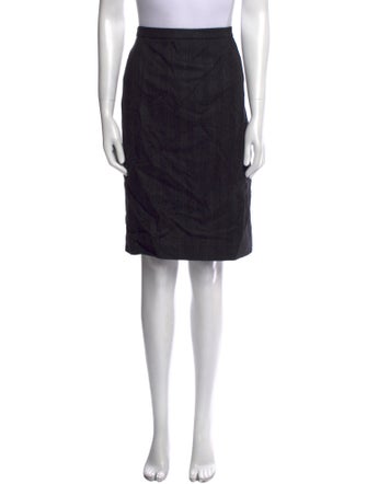 Jil Sander Virgin Wool Knee-Length Skirt