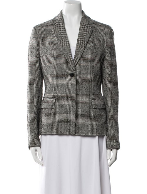 Jil Sander Virgin Wool Houndstooth Print Blazer