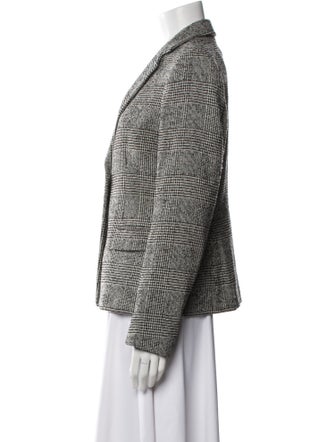 Jil Sander Virgin Wool Houndstooth Print Blazer