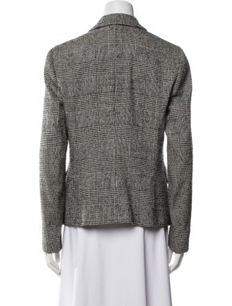Jil Sander Virgin Wool Houndstooth Print Blazer
