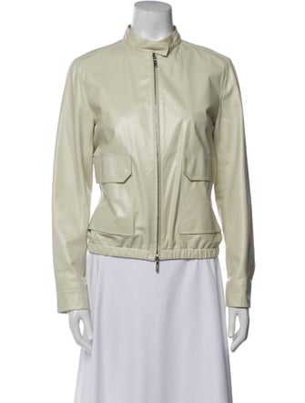 Jil Sander Leather Biker Jacket