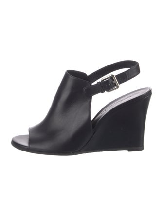 Jil Sander Leather Slingback Sandals