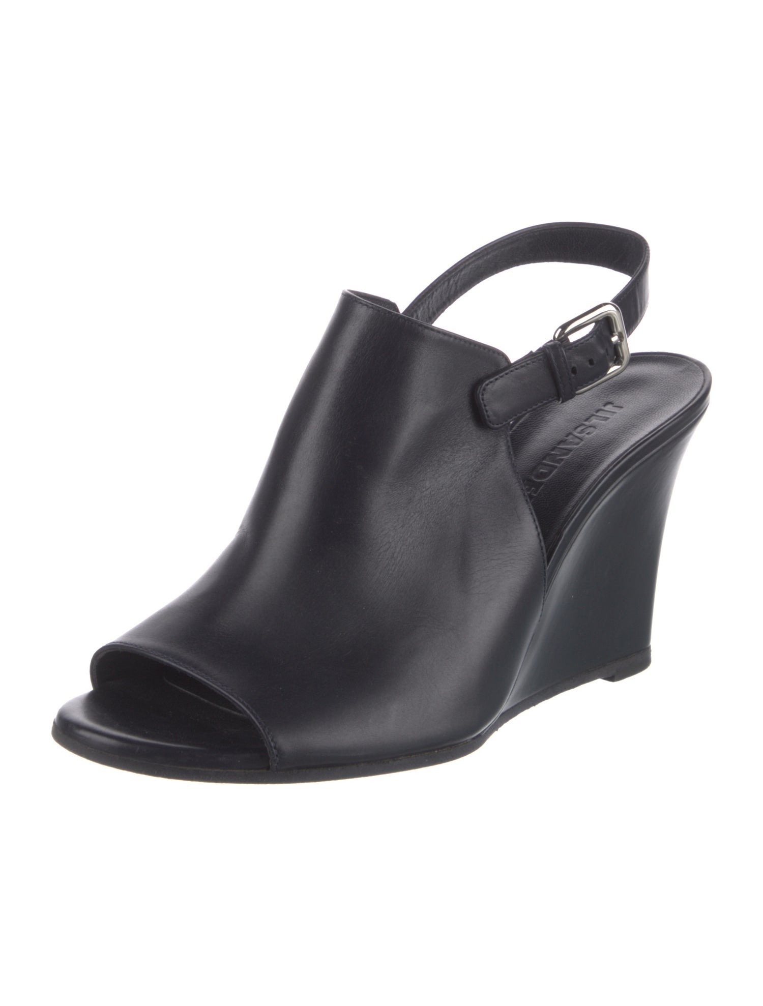 Jil Sander Leather Slingback Sandals