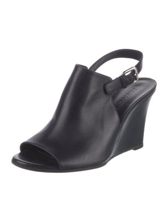 Jil Sander Leather Slingback Sandals