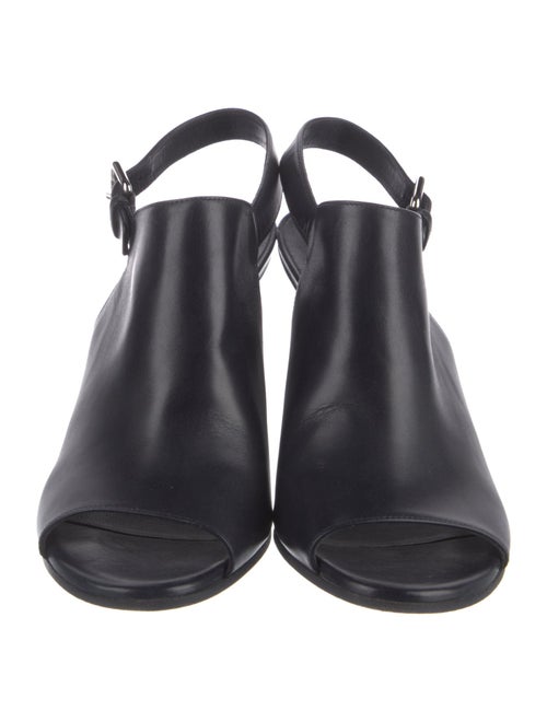 Jil Sander Leather Slingback Sandals