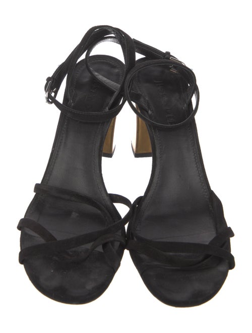 Jil Sander Suede Colorblock Pattern Sandals