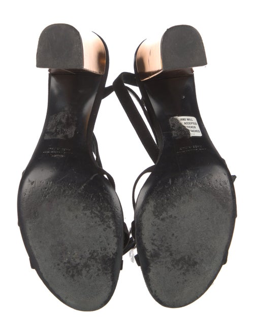Jil Sander Suede Colorblock Pattern Sandals