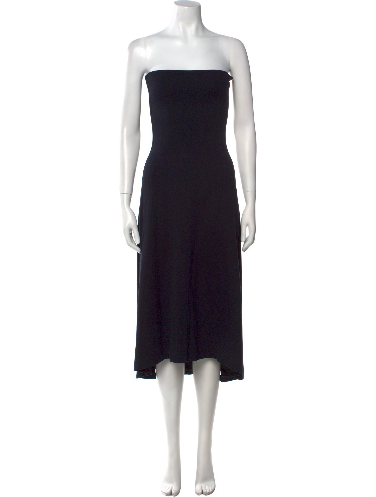 Jil Sander Strapless Knee-Length Dress