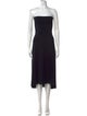 Jil Sander Strapless Knee-Length Dress