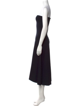 Jil Sander Strapless Knee-Length Dress