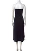 Jil Sander Strapless Knee-Length Dress