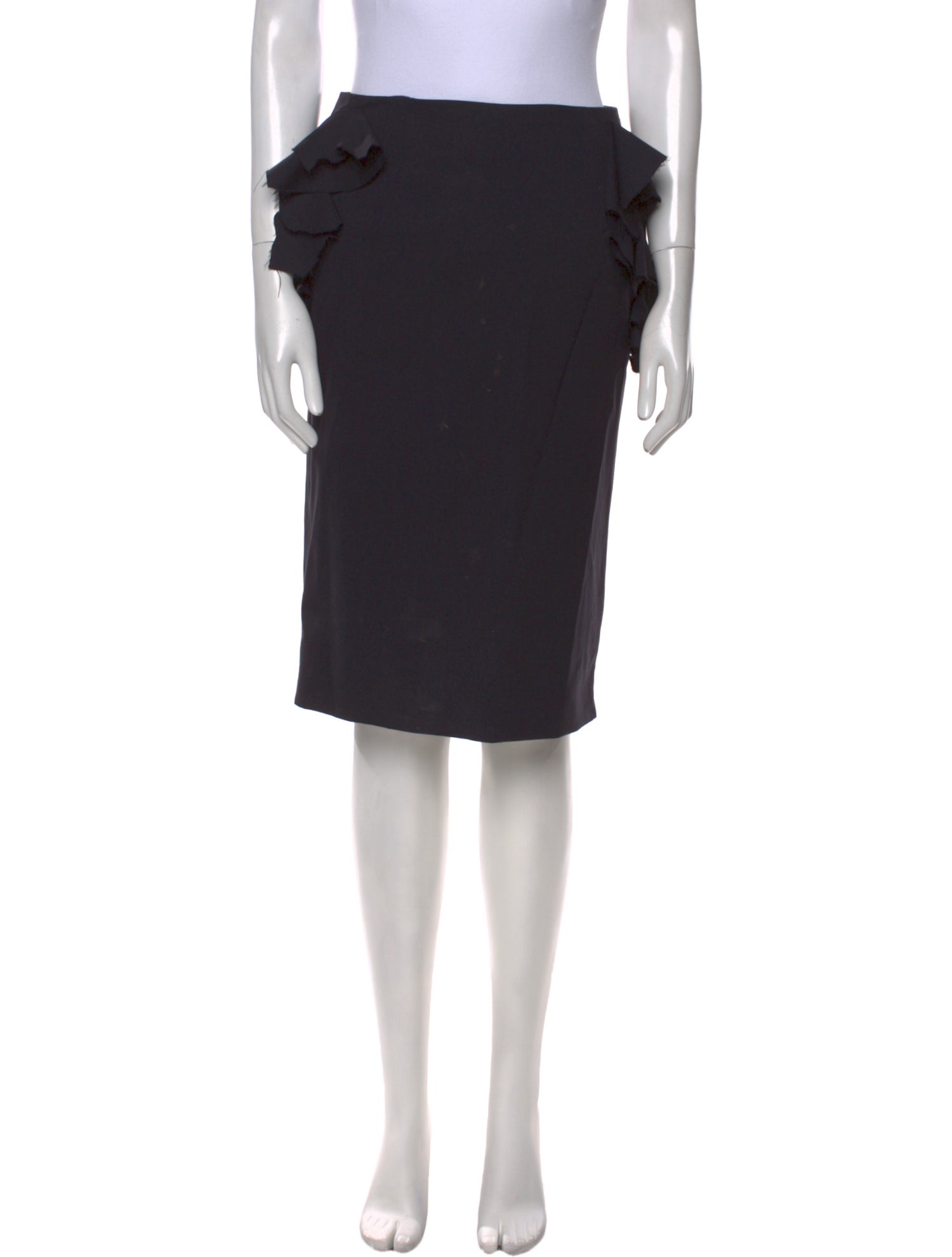 Jil Sander Virgin Wool Knee-Length Skirt