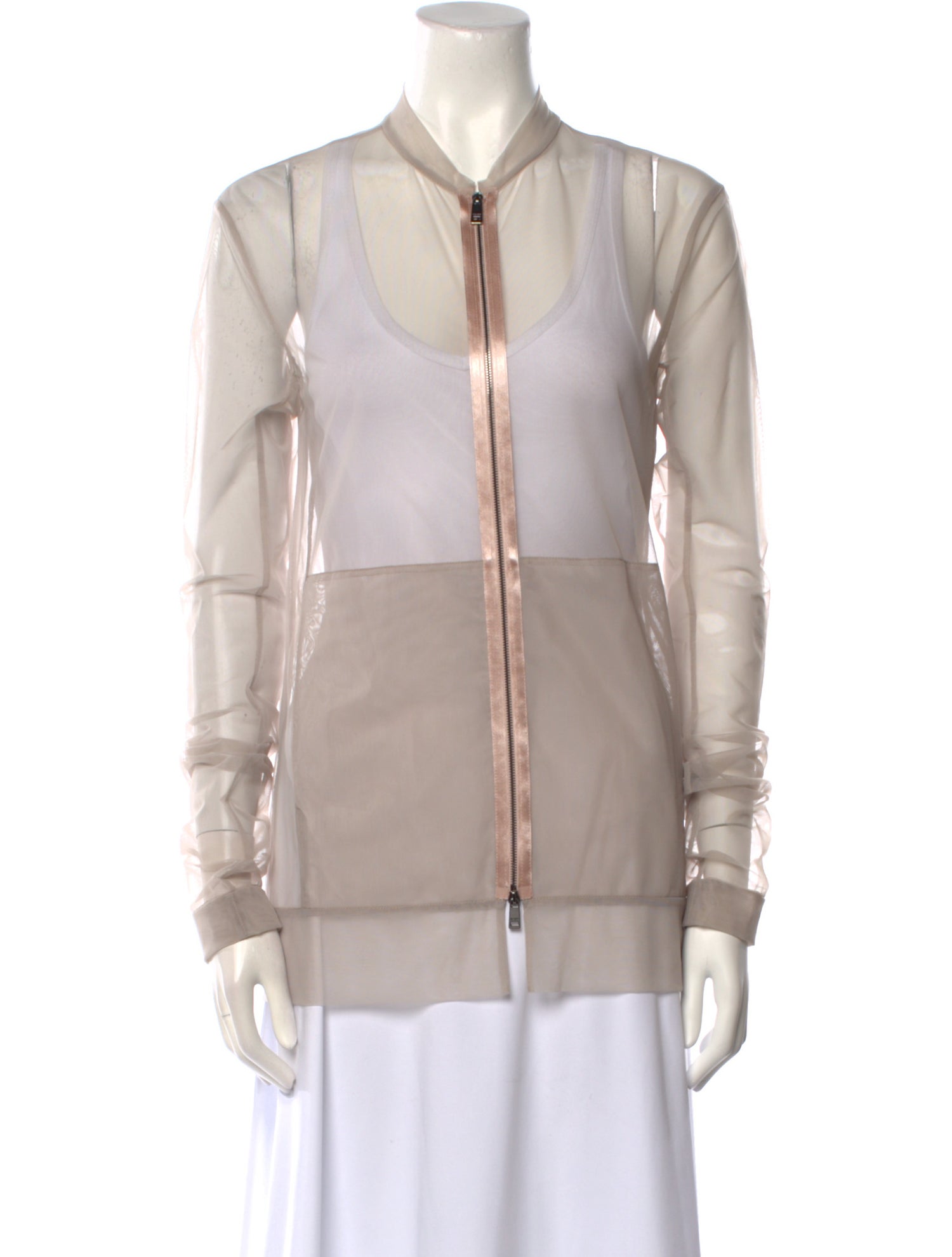 Jil Sander Mesh V-Neck Top