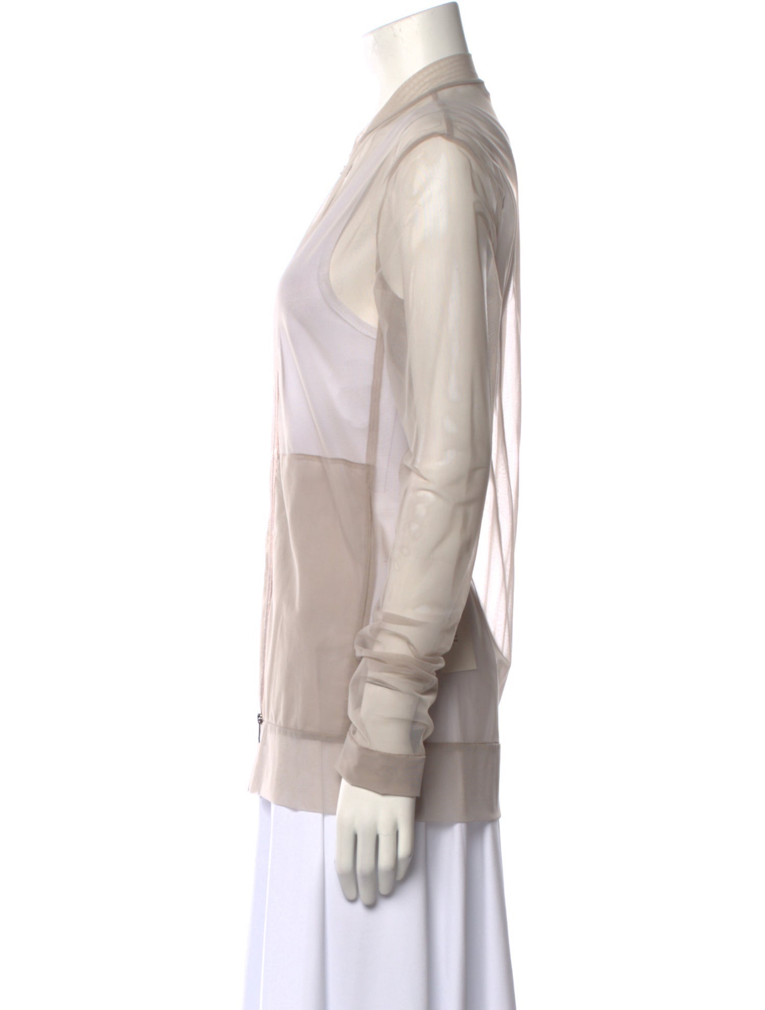 Jil Sander Mesh V-Neck Top