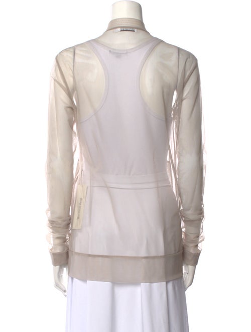 Jil Sander Mesh V-Neck Top