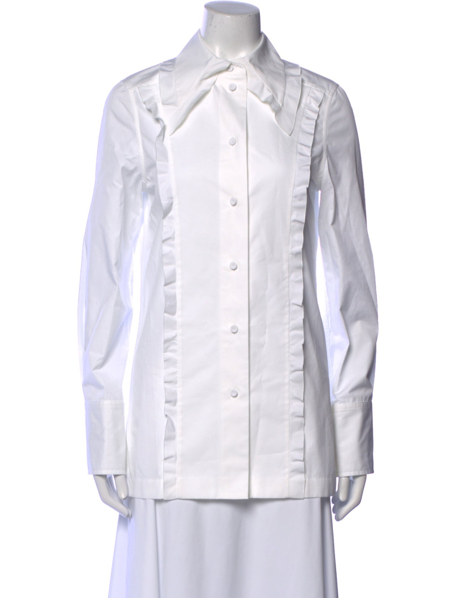 Jil Sander Long Sleeve Button-Up Top w/ Tags