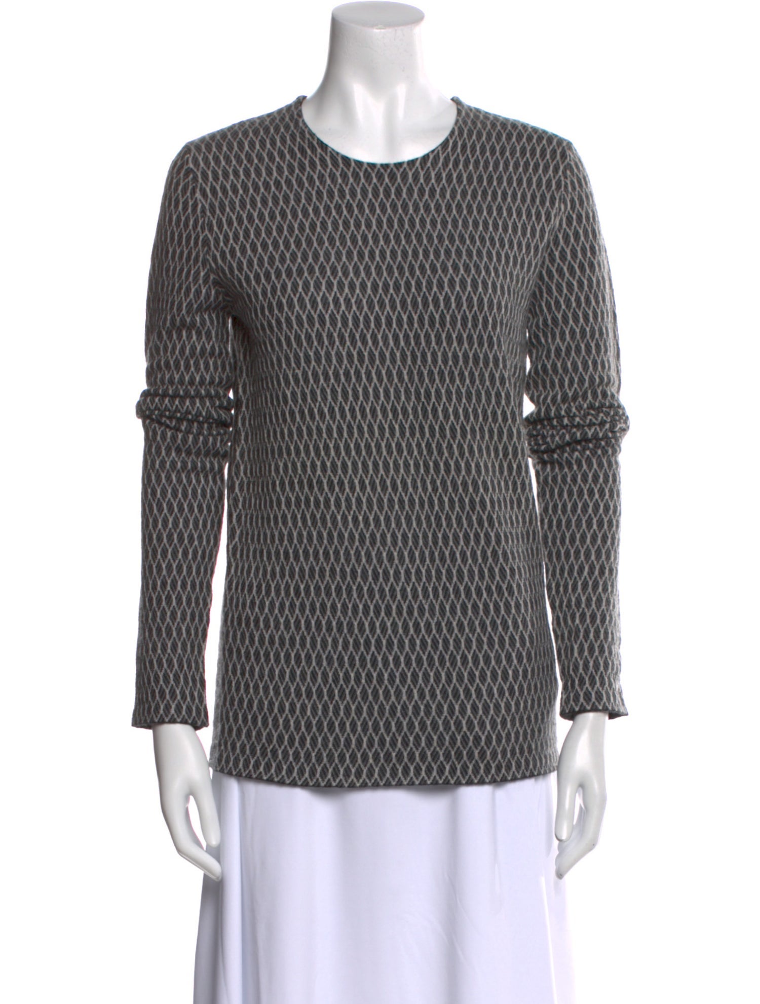 Jil Sander Printed Scoop Neck Sweater