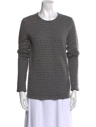 Jil Sander Printed Scoop Neck Sweater
