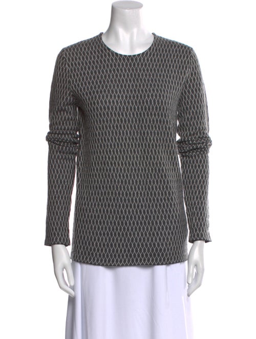 Jil Sander Printed Scoop Neck Sweater