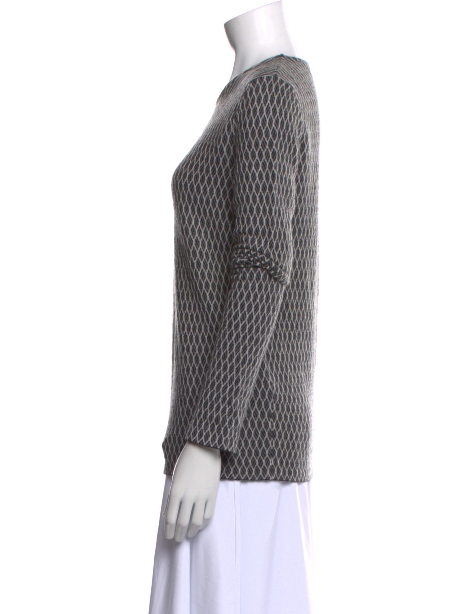Jil Sander Printed Scoop Neck Sweater