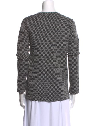 Jil Sander Printed Scoop Neck Sweater