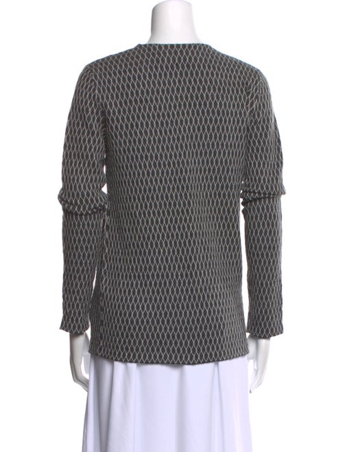 Jil Sander Printed Scoop Neck Sweater