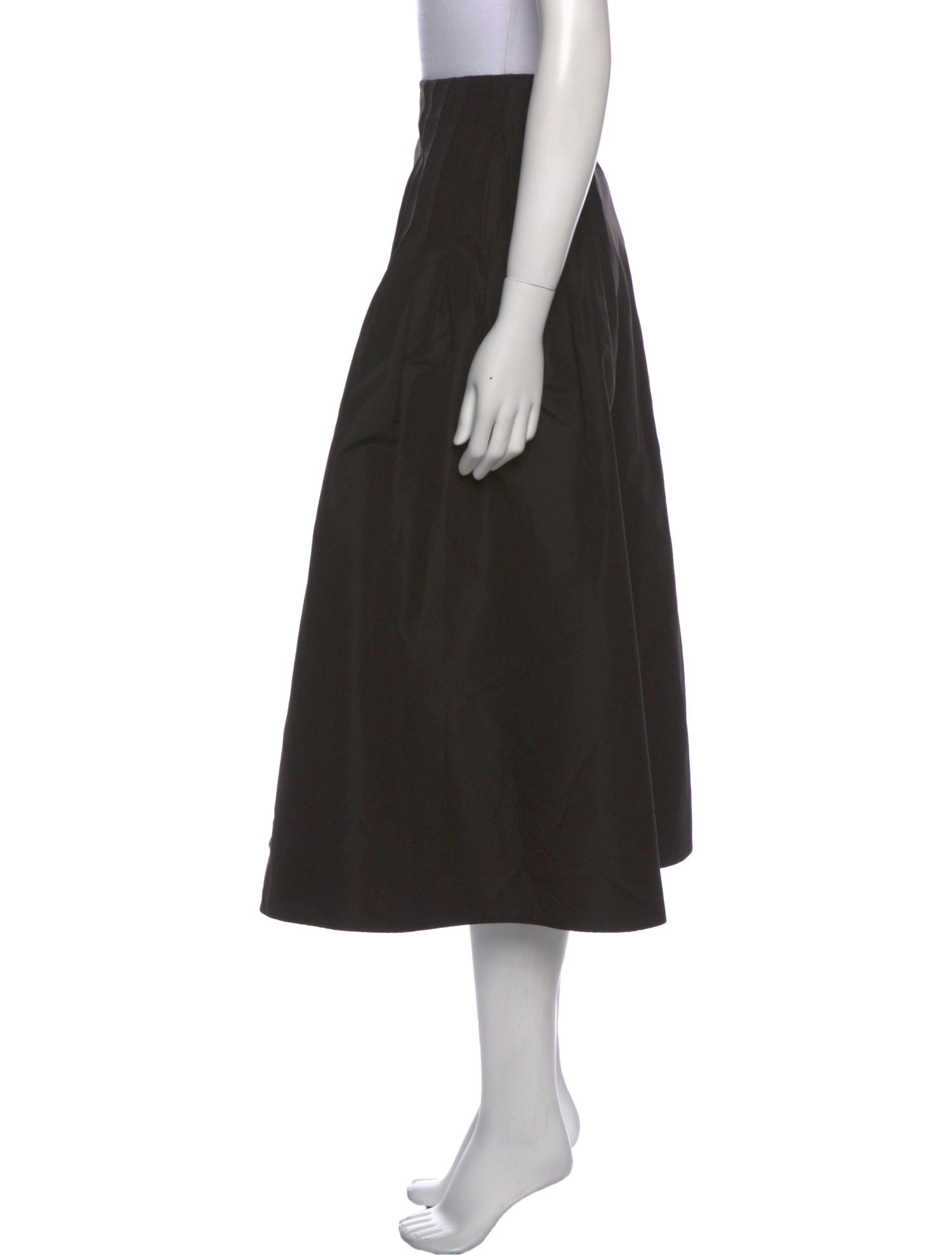 Jil Sander Silk Midi Length Skirt