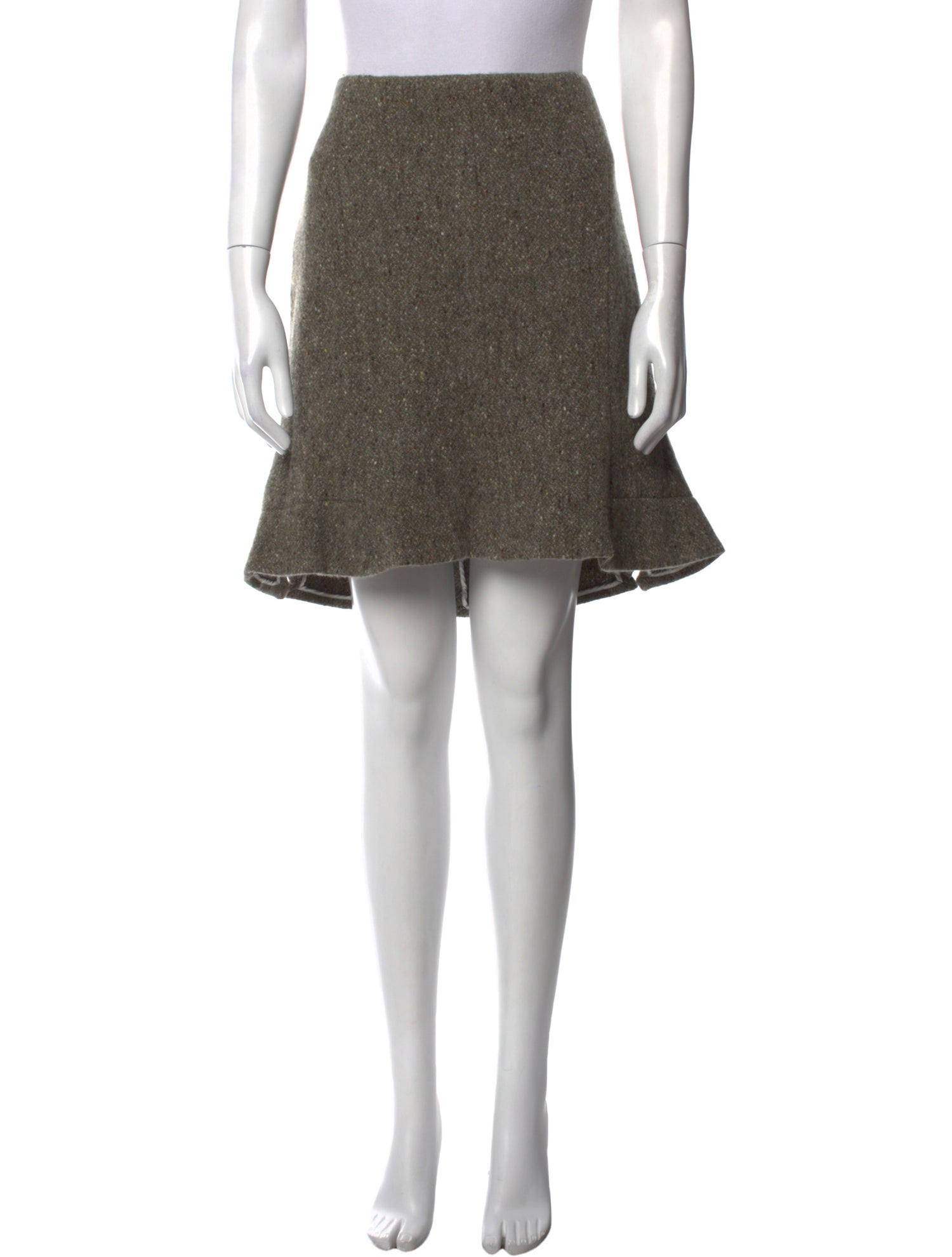 Jil Sander Virgin Wool Knee-Length Skirt