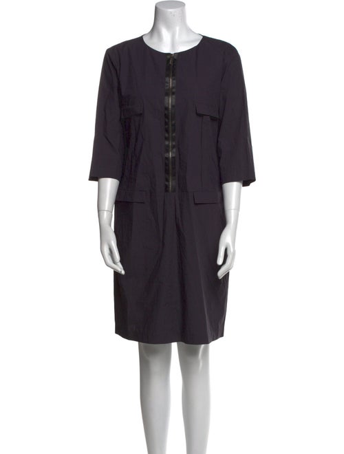 Jil Sander Scoop Neck Mini Dress