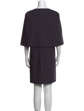 Jil Sander Scoop Neck Mini Dress