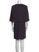 Jil Sander Scoop Neck Mini Dress