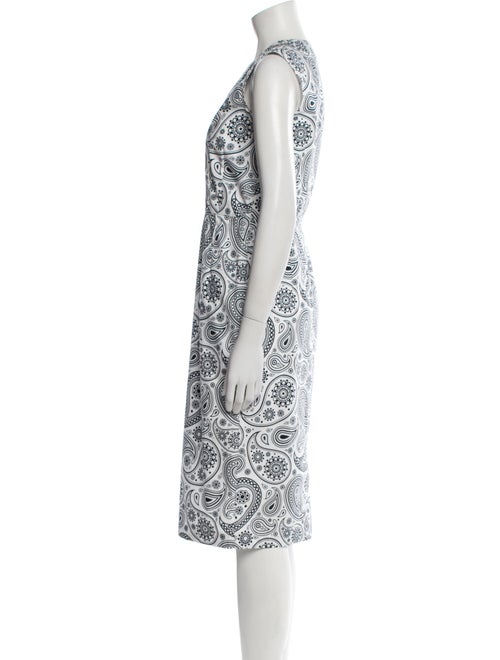 Jil Sander Paisley Print Midi Length Dress