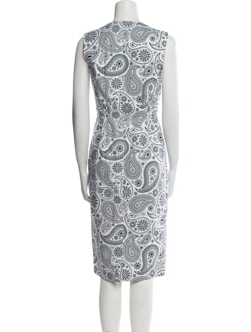 Jil Sander Paisley Print Midi Length Dress