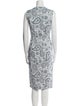 Jil Sander Paisley Print Midi Length Dress