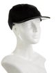 Jil Sander Black Leather Baseball Cap