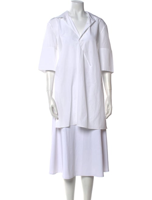 Jil Sander V-Neck Three-Quarter Sleeve Tunic