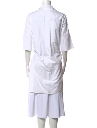 Jil Sander V-Neck Three-Quarter Sleeve Tunic