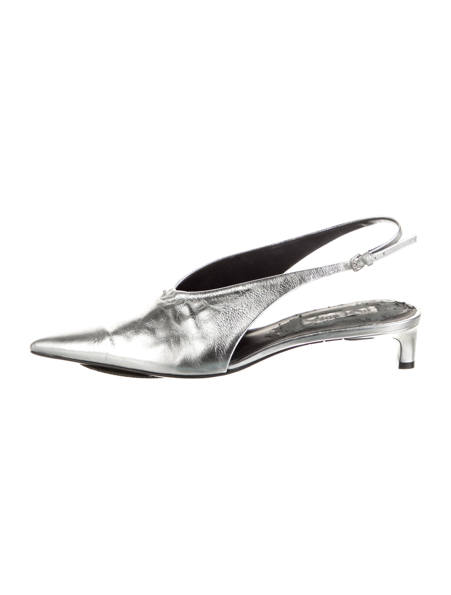 Jil Sander Leather Slingback Pumps