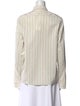 Jil Sander Striped Long Sleeve Button-Up Top