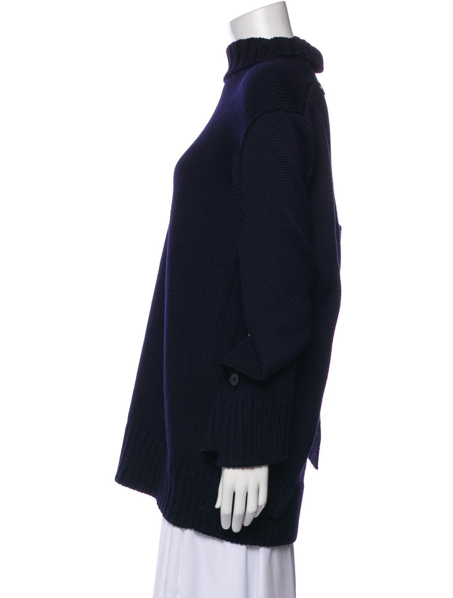 Jil Sander Wool Mock Neck Sweater