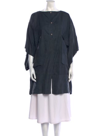 Jil Sander Silk Bateau Neckline Tunic