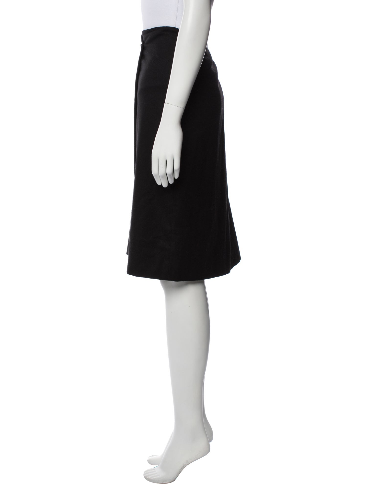 Jil Sander Mesh Accents Knee-Length Skirt