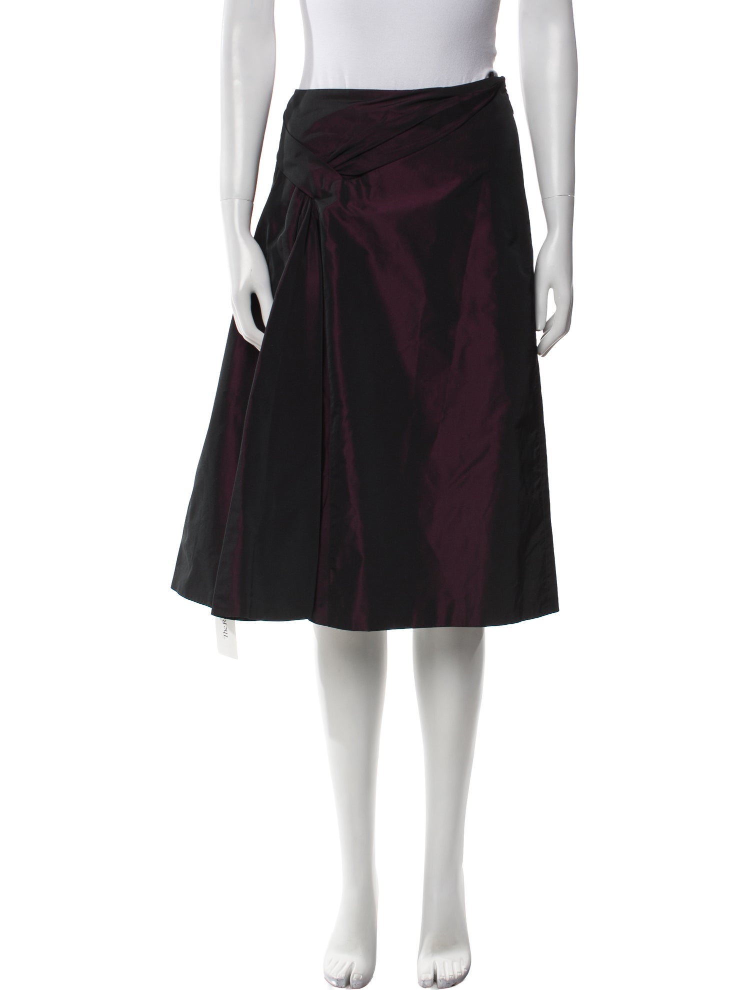 Jil Sander Pleated Accents Knee-Length Skirt